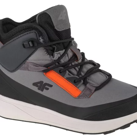 4F Kids DCX-22 Snow Boots 4FJAW22FWINM007-25S, Dla chłopca, Szare, buty zimowe, syntetyk, rozmiar: 34