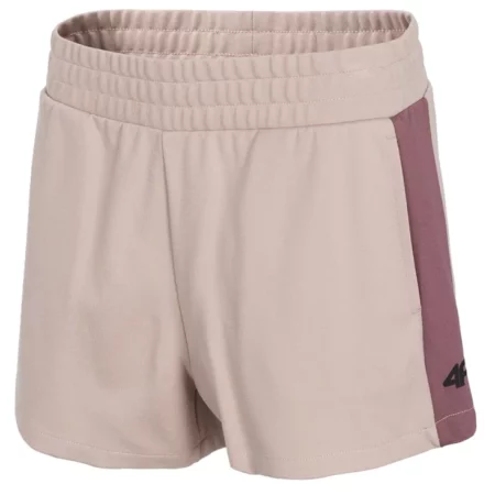 4F Women's Shorts H4L21-SKDD011-56S, Damskie, Różowe, spodenki, wiskoza, rozmiar: S