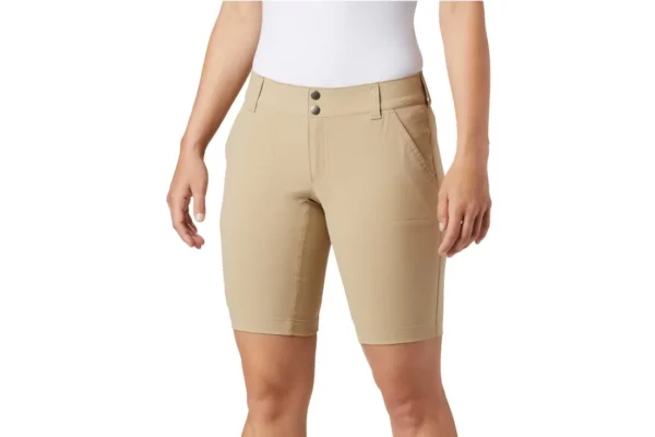 Columbia Saturday Trail Long Short 1579881265, Damskie, Beżowe, spodenki, nylon, rozmiar: 40