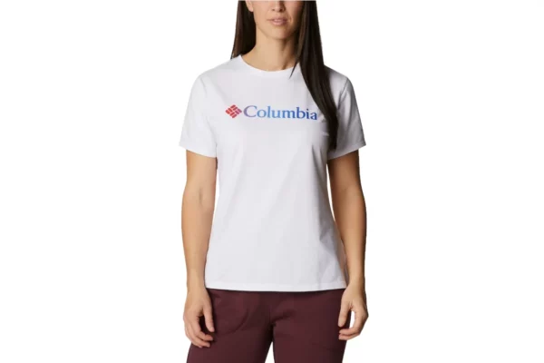 Columbia Sun Trek W Graphic Tee 1931753101, Damskie, Białe, t-shirty, poliester, rozmiar: S