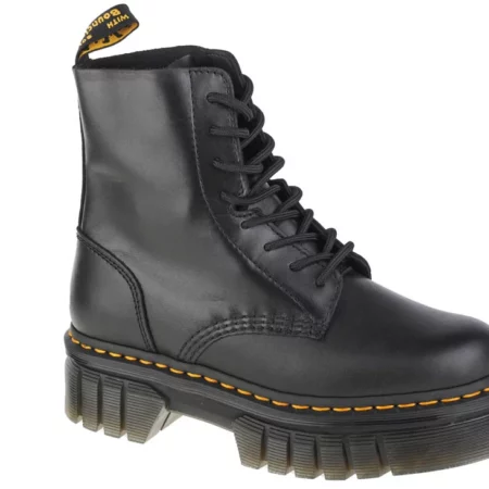 Dr. Martens Audrick 8-Eye Boot DM27149001, Damskie, Czarne, glany, skóra licowa, rozmiar: 41