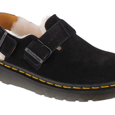 Dr. Martens Jorge Shearling Sandals DM27717001, Damskie, Czarne, sandały, skóra zamszowa, rozmiar: 37