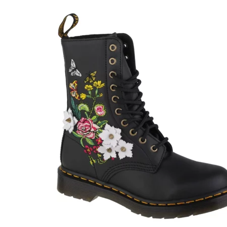 Dr. Martens 1490 Floral DM27453001, Damskie, Czarne, glany, skóra licowa, rozmiar: 36