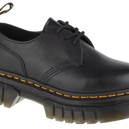 Dr. Martens Audrick 3-Eye DM27147001, Damskie, Czarne, półbuty, skóra licowa, rozmiar: 42