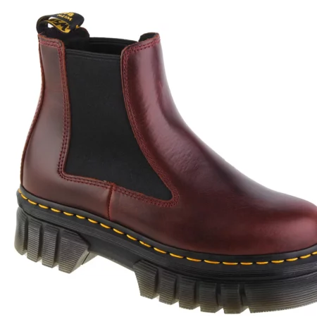 Dr. Martens Audrick Chelsea DM27820211, Damskie, Bordowe, sztyblety, skóra licowa, rozmiar: 36