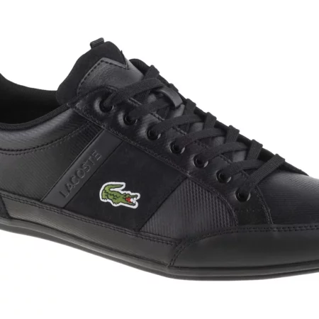 Lacoste Chaymon 743CMA003502H, Męskie, Czarne, buty sneakers, skóra licowa, rozmiar: 41