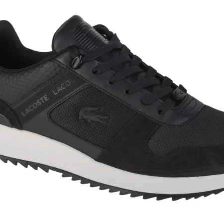 Lacoste Joggeur 2.0 743SMA003202H, Męskie, Czarne, buty sneakers, skóra zamszowa, rozmiar: 43