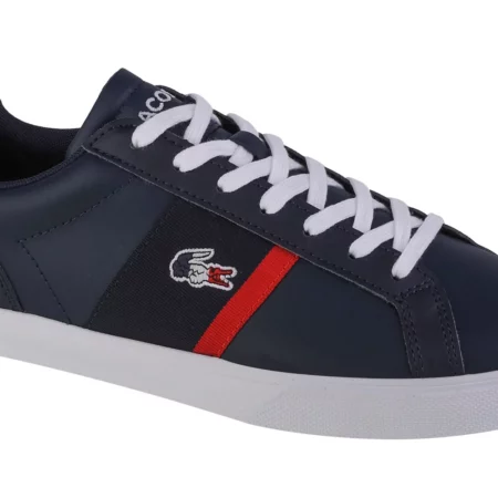 Lacoste Lerond Pro Tri 745CMA0055092, Męskie, Granatowe, buty sneakers, skóra licowa, rozmiar: 42,5