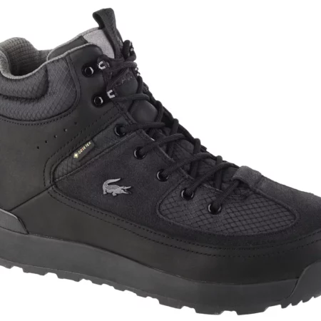 Lacoste Urban Breaker GTX 742CMA000302H, Męskie, Czarne, buty trekkingowe, skóra zamszowa, rozmiar: 42,5