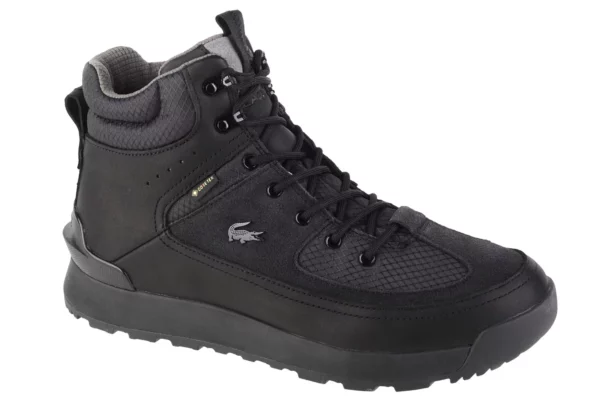 Lacoste Urban Breaker GTX 742CMA000302H, Męskie, Czarne, buty trekkingowe, skóra zamszowa, rozmiar: 44