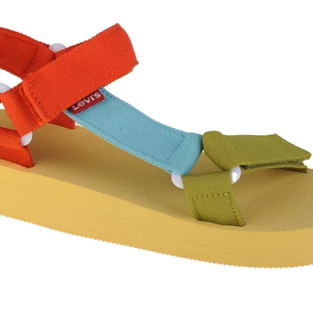 Levi's Cadys Low Sandal 233029-109-70, Damskie, Żółte, sandały, tkanina, rozmiar: 40