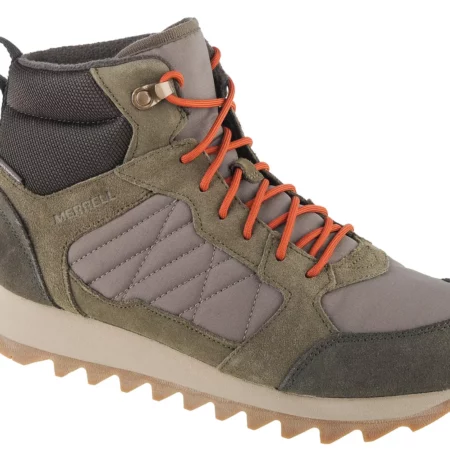 Merrell Alpine Sneaker Mid PLR WP 2 J004291, Męskie, Zielone, buty trekkingowe, tkanina, rozmiar: 41,5