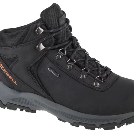 Merrell Erie Mid Ltr WP J500151, Męskie, Czarne, buty trekkingowe, nubuk, rozmiar: 41