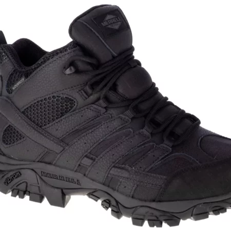 Merrell MOAB 2 Mid Tactical J15853, Męskie, Czarne, buty trekkingowe, skóra licowa, rozmiar: 43,5