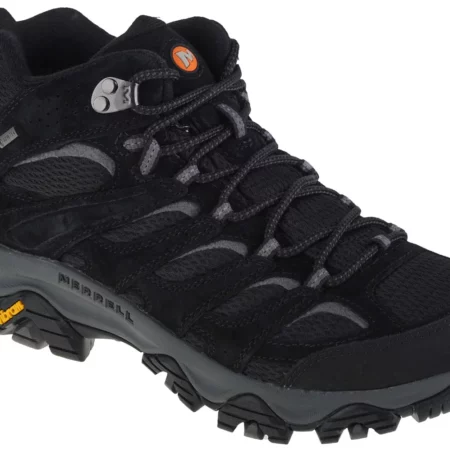 Merrell Moab 3 Mid GTX J036243, Męskie, Czarne, buty trekkingowe, przewiewna siateczka, rozmiar: 41