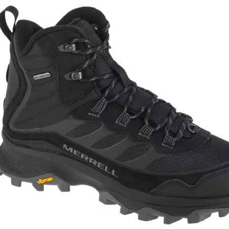 Merrell Moab Speed Thermo Mid WP J066911, Męskie, Czarne, buty trekkingowe, skóra licowa, rozmiar: 49