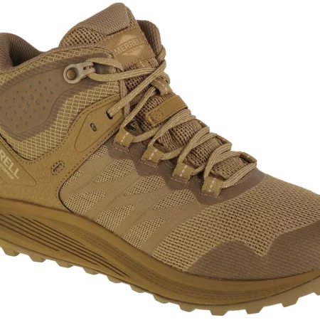 Merrell Nova 3 Mid Tactical WP J005051, Męskie, Beżowe, buty trekkingowe, tkanina, rozmiar: 41