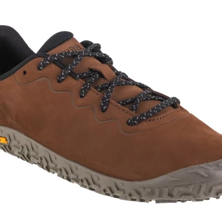 Merrell Vapor Glove 6 LTR J067863, Męskie, Brązowe, buty do biegania, skóra naturalna, rozmiar: 41