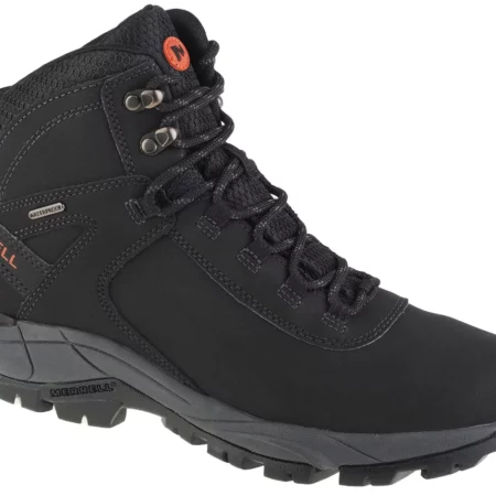 Merrell Vego Mid Ltr WP J311538C, Męskie, Czarne, buty trekkingowe, nubuk, rozmiar: 43