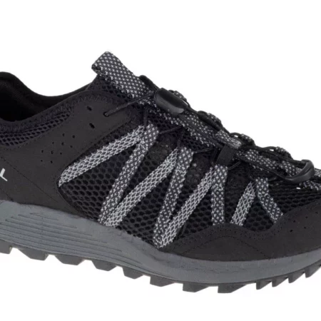 Merrell Wildwood Aerosport J036109, Męskie, Czarne, buty do biegania, przewiewna siateczka, rozmiar: 43