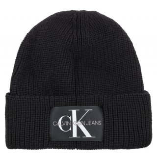 Czapka Monogram Beanie Wl Black K60K607383 BDS (CK1-b) Calvin Klein