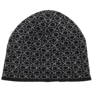 Czapka Monogram Wool No Fold Beanie Ck Black K50K509689 BAX (CK144-a) Calvin Klein