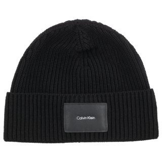 Czapka CK Patch Beanie K50K509937 BAX Black (CK199-a) Calvin Klein