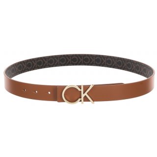 Pasek Re-Lock CK Rev Belt 30mm K60K610156 0HI Cognac/Brown Mono (CK200-b) Calvin Klein