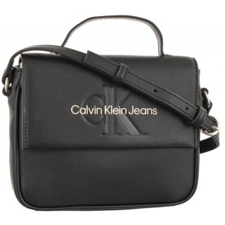 Torebka Sculpted Boxy Flap Cb20 Mono Black With Rose K60K610829 0IF (CK298-b) Calvin Klein