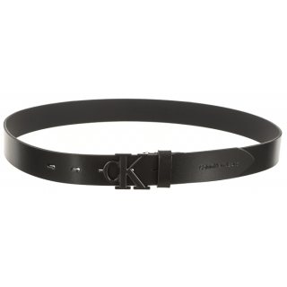 Pasek Round Mono Lthr Belt 30mm Black K60K611247 BDS (CK343-a) Calvin Klein