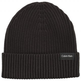 Czapka Classic Cotton Rib Beanie Black K50K510982 BAX (CK351-a) Calvin Klein