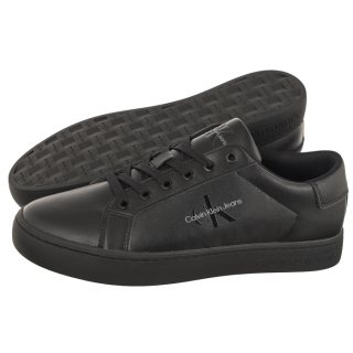 Sneakersy Classic Cupsole Laceup Low Lth Triple Black YM0YM00491 0GT (CK363-a) Calvin Klein