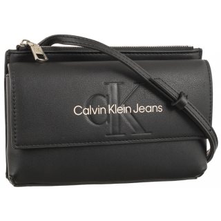 Torebka Sculpted Ew Flap Xbody Mon Black With Rose K60K610579 1FOS (CK308-b) Calvin Klein