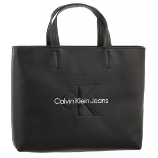 Torebka Sculpted Mini Slim Tote26 Mono Black/Metallic Logo K60K611547 0GL (CK422-a) Calvin Klein