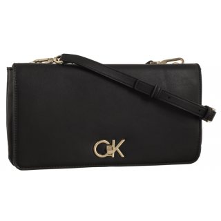 Torebka Kopertówka Re-Lock Double Gusette Black K60K611336 BEH (CK434-a) Calvin Klein