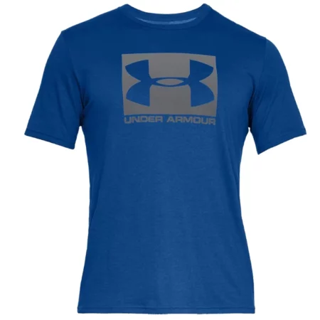 Under Armour Boxed Sportstyle SS Tee 1329581-400, Męskie, Niebieskie, t-shirty, bawełna, rozmiar: M