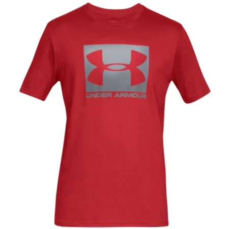 Under Armour Boxed Sportstyle SS Tee 1329581-600, Męskie, Czerwone, t-shirty, bawełna, rozmiar: L