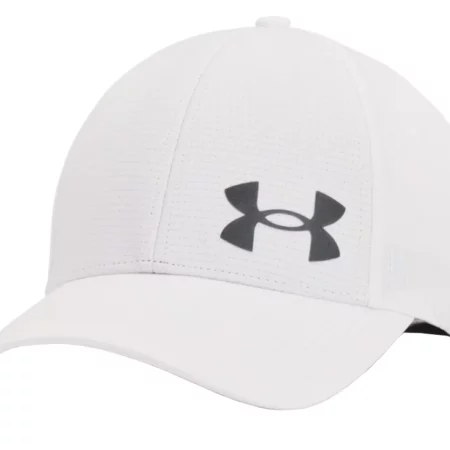 Under Armour Iso-Chill ArmourVent Cap 1361530-100, Męskie, Białe, czapki z daszkiem, poliester, rozmiar: M/L