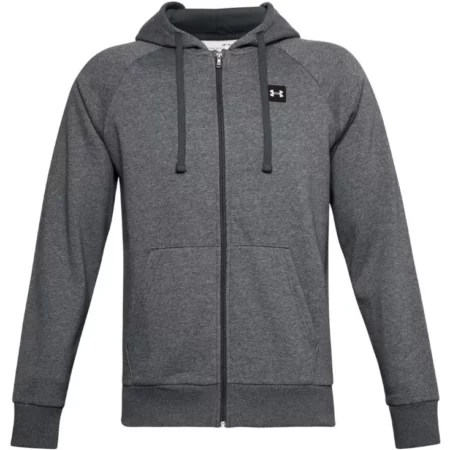 Under Armour Rival Fleece FZ Hoodie 1357111-012, Męskie, Szare, bluzy, bawełna, rozmiar: S