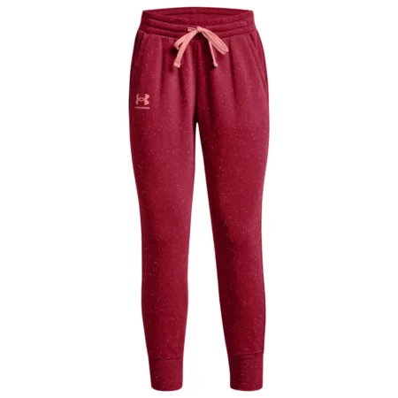 Under Armour Rival Fleece Joggers 1356416-664, Damskie, Czerwone, spodnie, bawełna, rozmiar: M