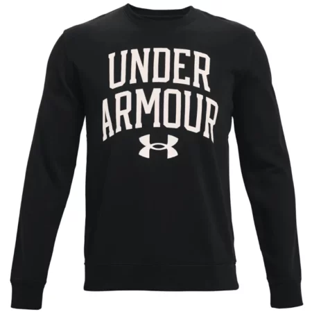 Under Armour Rival Terry Crew 1361561-001, Męskie, Czarne, bluzy, bawełna, rozmiar: M