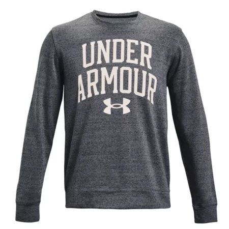 Under Armour Rival Terry Crew 1361561-012, Męskie, Szare, bluzy, bawełna, rozmiar: M