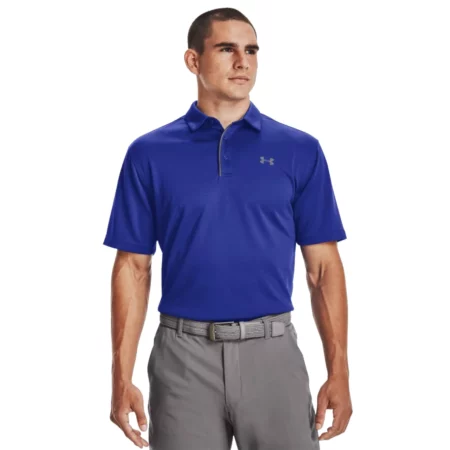 Under Armour Tech Polo 1290140-400, Męskie, Niebieskie, koszulki polo, poliester, rozmiar: S