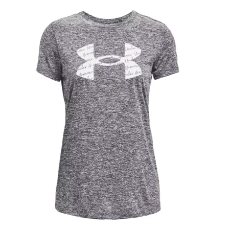 Under Armour Tech Twist Graphic Short Sleeve 1365142-011, Damskie, Szare, t-shirty, poliester, rozmiar: S