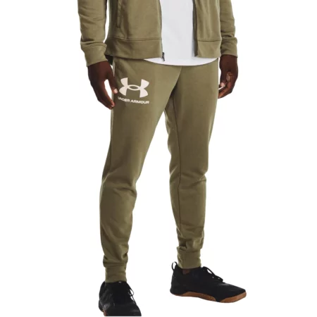 Under Armour Rival Terry Joggers 1361642-361, Męskie, Zielone, spodnie, bawełna, rozmiar: L