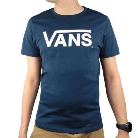 Vans Ap M Flying VS Tee VN0001O8LKZ, Męskie, Granatowe, t-shirty, bawełna, rozmiar: S