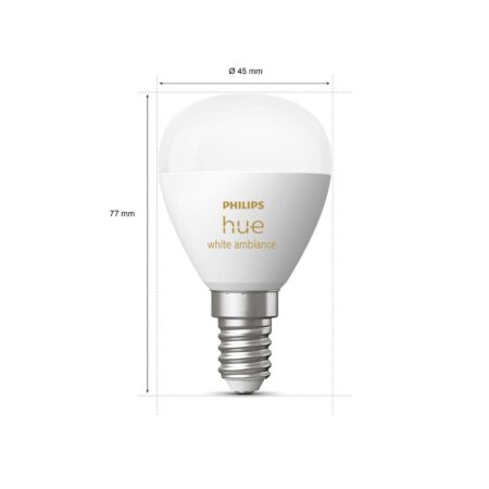 Philips Hue White Ambiance krople E14 5,1W 470lm