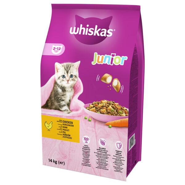 Whiskas Junior z kurczakiem - 2 x 14 kg