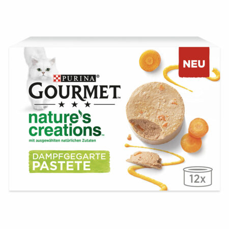 Megazestaw Gourmet Nature's Creation mus, 24 x 85 g - Łosoś z zieloną fasolą