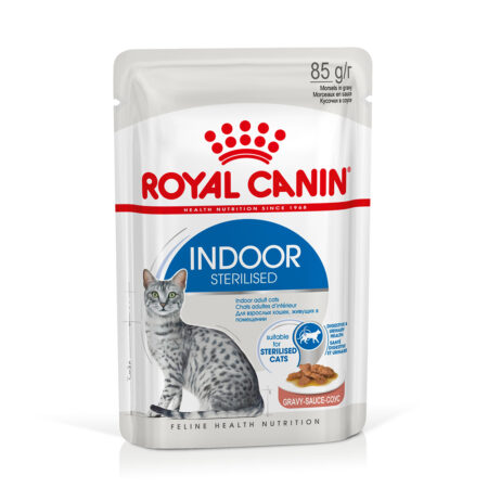 Megapakiet Royal Canin, 24 x 85 g - Indoor Sterilised w sosie